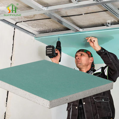 Buon prezzo fuoco resistente del pannello di carta e gesso dell'umidità di 4x8 15mm stimato per le cucine dei bagni in linea