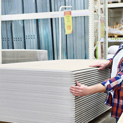 4*8Ft Vendita diretta Tavola per pareti di gesso 1200X2400Mm Tavola per pareti in gesso a core non combustibile